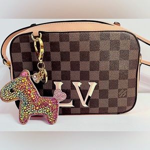 Limited Edition PRINCESS CRYSTAL HEART & HORSE Bag Charms